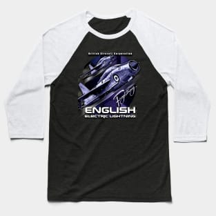 English Electric Lightning RAF Supersonic Fighter Baseball T-Shirt